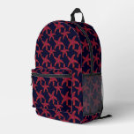 Starfish Style Pattern Printed Backpack