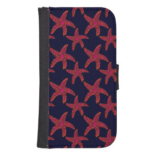 Starfish Style Pattern Wallet Phone Case For Samsung Galaxy S4