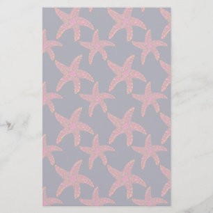 Starfish Style Pattern Stationery