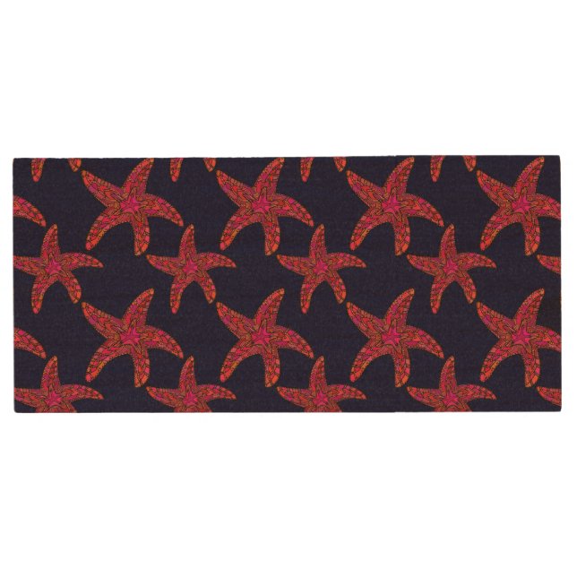 Starfish Style Pattern Wood USB Flash Drive (Front)
