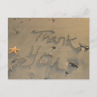 Starfish Thank You Postcard