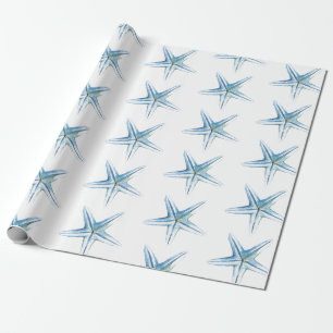 Starfish Themed Wrapping Paper