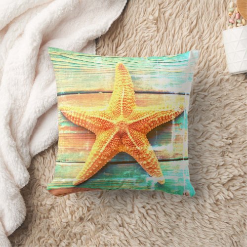 Starfish Throw Pillow