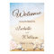 Starfish Tropical Beach Wedding Welcome Sign