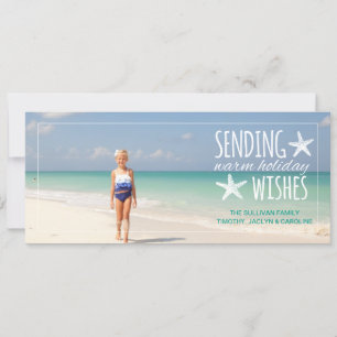 Starfish Warm Holiday Wishes   2015 Holiday Card