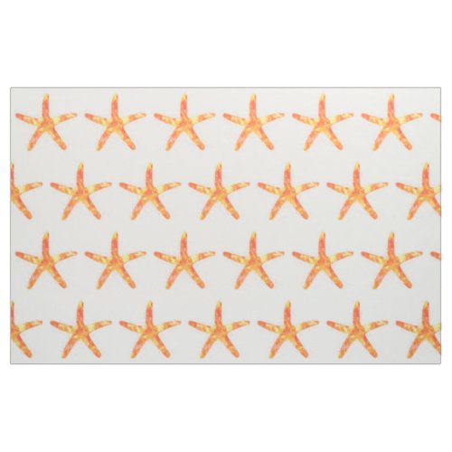 Starfish Watercolor Art Pattern Fabric