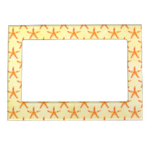 Starfish Watercolor Art Pattern Magnetic Frame