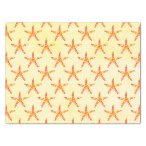 Starfish Watercolor Art Pattern Tissue Paper