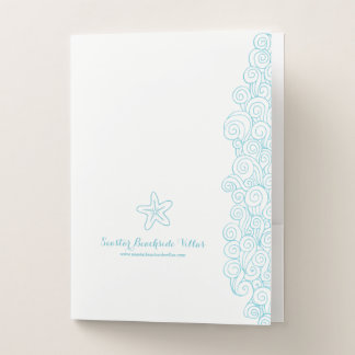 Starfish waves beach property rental aqua folder