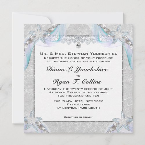 Starfish Wedding Invitation