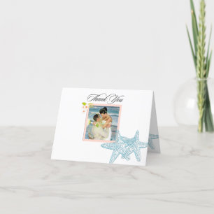 Starfish, Wedding Photo Thank You cards