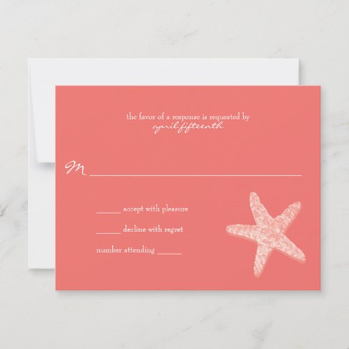 Starfish Wedding Response