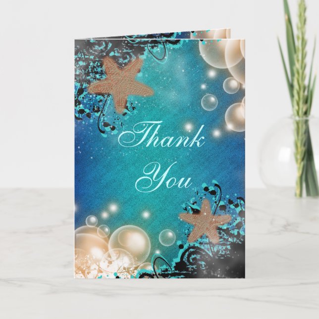 Starfish wedding THANK YOU #2 (Front)