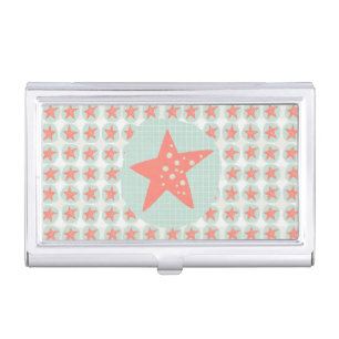 Starfish Whimsical Sea Ocean Nautical Business Card Case
