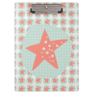 Starfish Whimsical Sea Ocean Nautical Clipboard