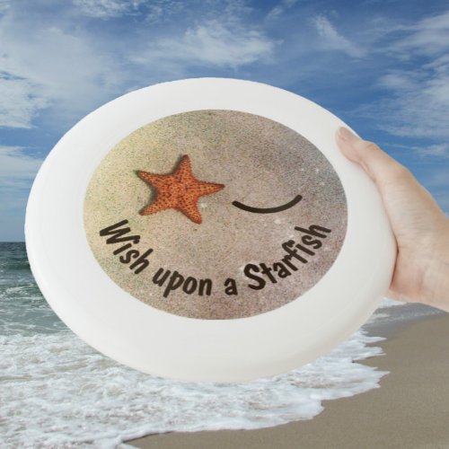 Starfish Whimsical Smile and Wink Beach Wham_O Frisbee