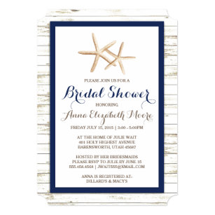 Beach Bridal Shower Invitations Zazzle