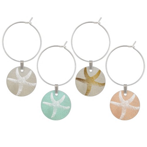 Starfish Wine Charms