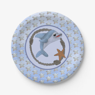 starfish with a pattern paper plates