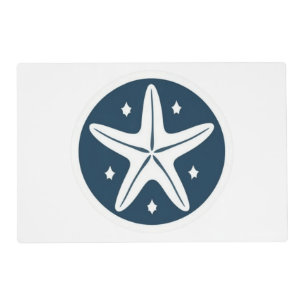 Starfish with White Stars Placemat