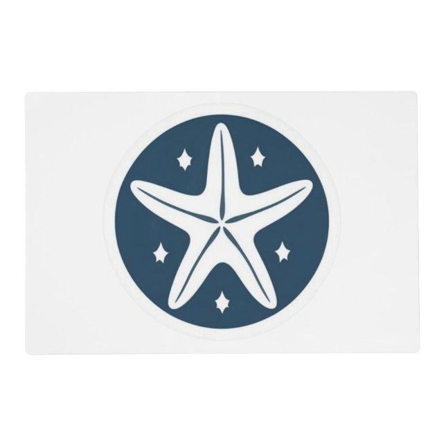 Starfish with White Stars Placemat (Front)