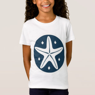 Starfish with White Stars T-Shirt