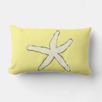 Starfish Yellow White Pattern Elegant Beach Gift