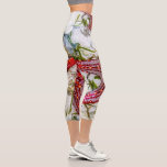 Starfish, Zanzibar, Tanzania Capri Leggings<br><div class="desc">Immerse yourself in the captivating allure of this ocean-inspired design with a seamless pattern of vibrant red starfish set against a backdrop of intricate, seashell-like motifs. This design not only beautifully captures the essence of underwater beauty and wonder but also brings a touch of marine elegance and sophistication to your...</div>