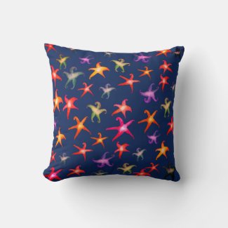 Starfishes, Sea stars pattern  Cushion
