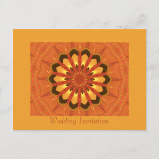 Starflower - Fractal / Mandala Invitation Postcard