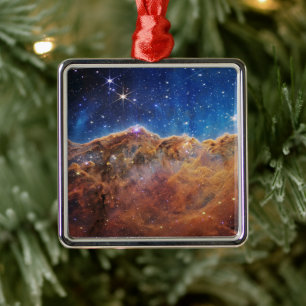 Starforming Region Ngc 3324 In The Carina Nebula. Metal Ornament