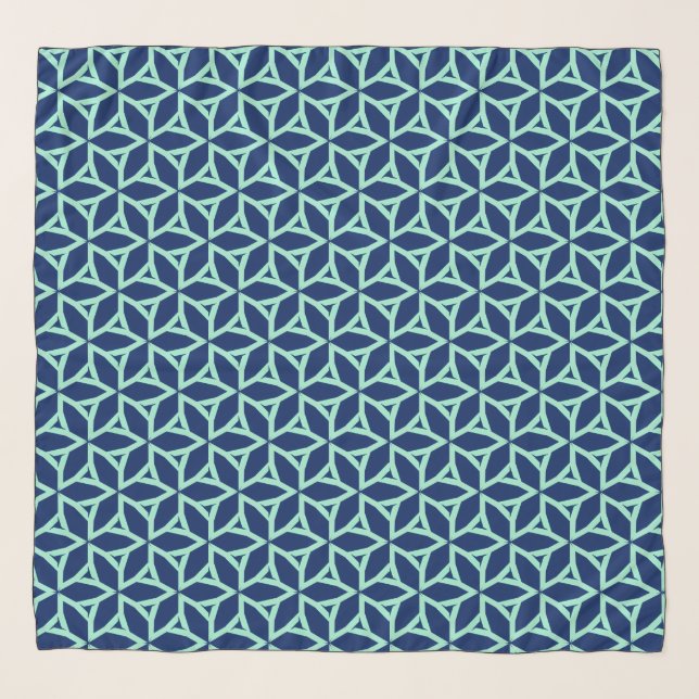 Starframe Sync Geometric Seamless Pattern Scarf (Front)