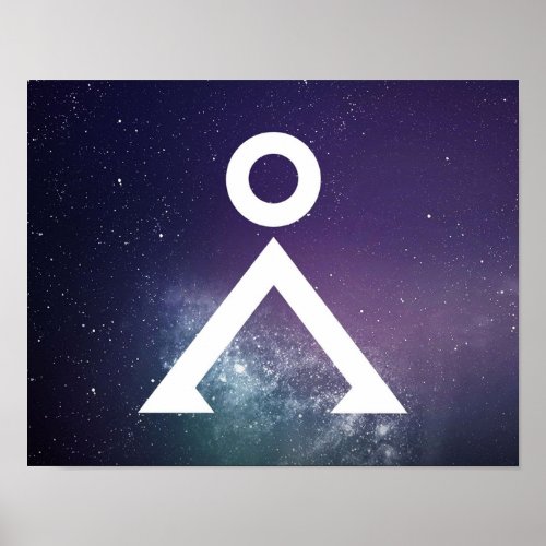 Stargate Earth Point of Origin Symbol Poster