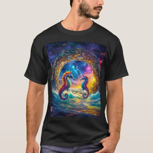 StarGate Seahorses Design By Rich AMeN Gill T_Shirt