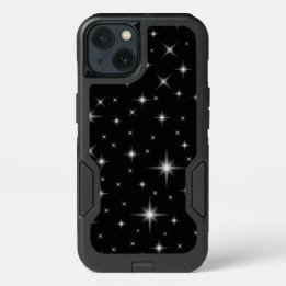 Stargazer Bright Stars Night Sky Dark Black iPhone 13 Case