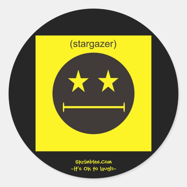 Stargazer Classic Round Sticker (Front)