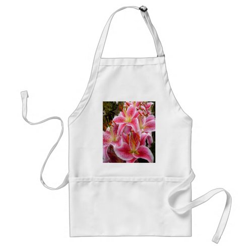 Stargazer Lilies Adult Apron