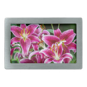 Stargazer Lilies Belt Buckle