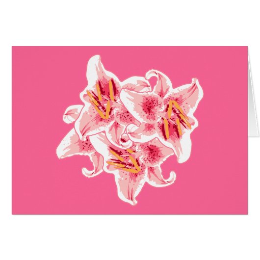 Stargazer Lilies Cards (Front Horizontal)