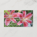 Stargazer Lilies Garden Floral Business Card
