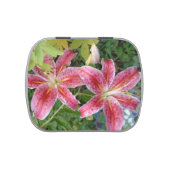 Stargazer Lilies Garden Floral Candy Tin (Top)