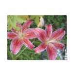 Stargazer Lilies Garden Floral Doormat