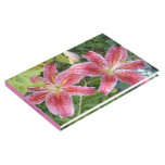 Stargazer Lilies Garden Floral Guest Book