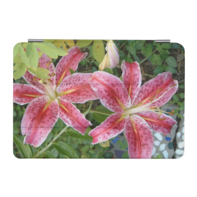 Stargazer Lilies Garden Floral iPad Mini Cover (Horizontal)