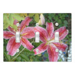 Stargazer Lilies Garden Floral Light Switch Cover