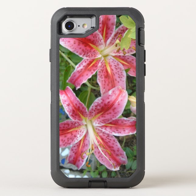 Stargazer Lilies Garden Floral Otterbox iPhone Case (Back)