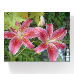 Stargazer Lilies Garden Floral Paperweight