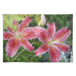 Stargazer Lilies Garden Floral Placemat