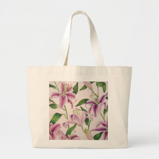 Stargazer Lilies Large Tote Bag