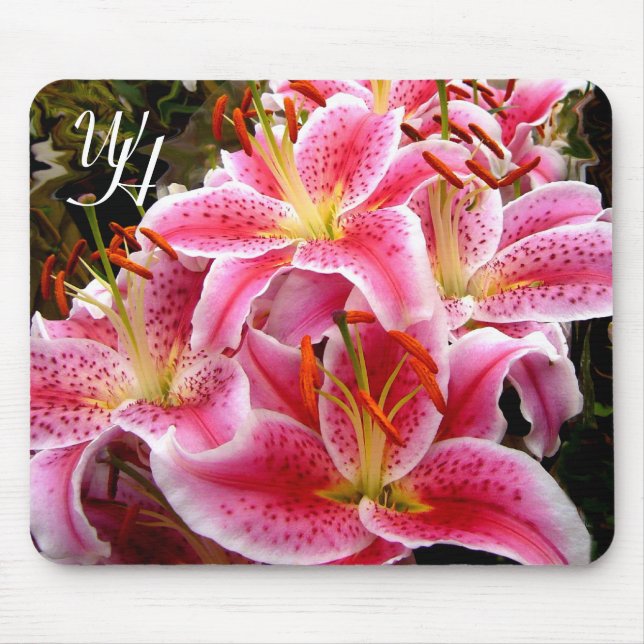 "Stargazer" Lilies Mouse Pad (Front)